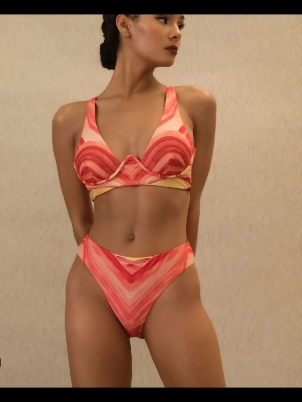 Andrea Iyamah Kasa Bikini In Sunset